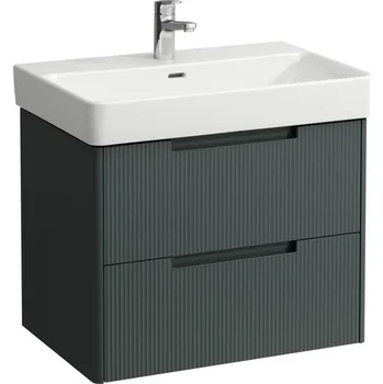 Nábytek Juna - skříňka 67x44,5 pod umyvadlo H810967, 2 zásuvky, šedá traffic H4115121092661