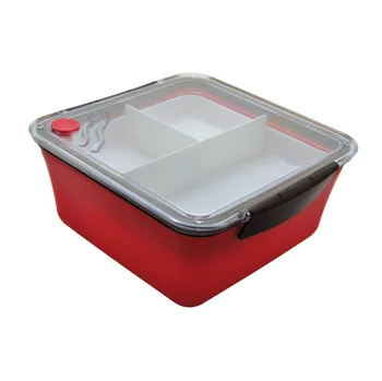 Svačinový box Krabička na potraviny Baladeo PLR510 Bento box Nagoya červená