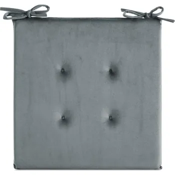 Podsedák PODSEDÁK NA ŽIDLE GAJA 40X40X3 CM STŘÍBRNÁ