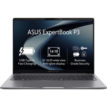Notebook ASUS ExpertBook P3/P3605CVA/i5-13420H/16,0"/WUXGA/16GB/1TB/UHD Xe/W11P/Gray/2R