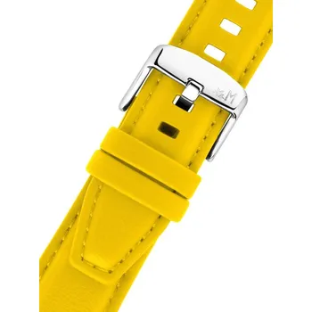 Řemínek na hodinky Koženkový řemínek Morellato Sanremo 5967432.097 M, žlutý - 20 mm