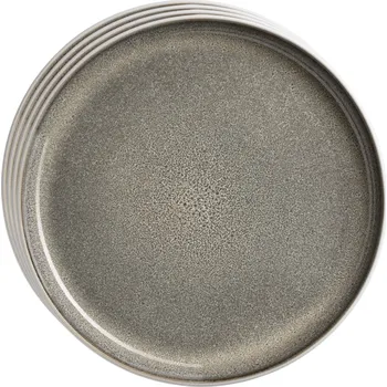 Talíř Mäser Sada dezertních talířů Lunaria Brown 20 cm, 4 ks, hnědá