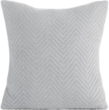 Povlak na dekorativní polštářek DEKORAČNÍ POVLAK NA POLŠTÁŘ LEN3 45X45 CM STŘÍBRNÁ