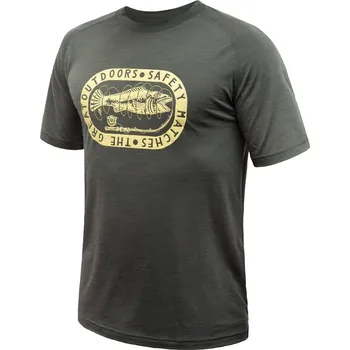 Pánská móda SENSOR MERINO AIR OUTDOORS pánské triko kr.rukáv olive green XXL