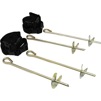 Příslušenství k trampolíně Kotvy na trampolínu Dedal 4 ks černé