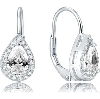 Náušnice NUBIS® Stříbrné náušnice se zirkony - NB-3580