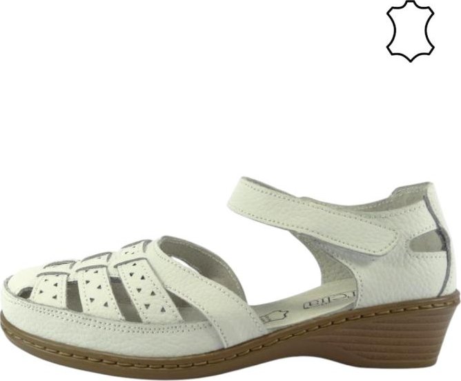 Aurelia kožená letní obuv LR62354 white, velikost 43