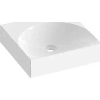 Umyvadlo Ravak Lite umyvadlo 45x45 cm čtvercový klasický bílá XJX01345000