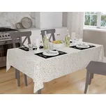 Orbytex Ubrus teflonový - kytičky béžové Rozměry: 120x120, Tvar: Čtverec