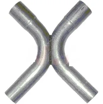 Výfuková trubka Rozdvojovací trubka tvar X vnější průměr 50,8 MM