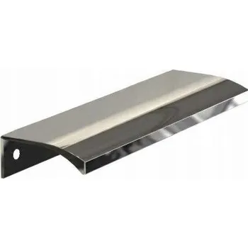 Nábytkové kování Nábytková úchytka hranová stříbrná lesklá 21,2 x 4,5 x 2 cm