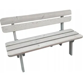 Zahradní lavice Lavička s opěradlem, dřevěná, 120 x 55 cm