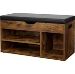 Hnědý botník s lavicí TAYLOR 180034091