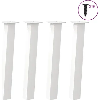 Konferenční stolek vidaXL Nohy konzolového stolku 4 ks bílé 72 cm ocelové