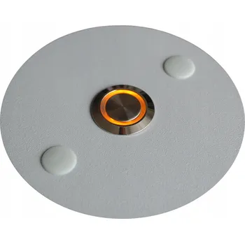 Domovní zvonek Tlačítko zvonku k domovnímu telefonu Ocel LED 9/12/24/230V D8,5 kulatý stříbrné