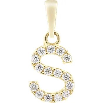 Přívěsek Přívěsek zlatý Písmeno S se zirkony