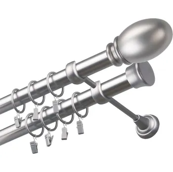 Garnýž Garnýž kovová 200 cm dvouřadá - dvojitá 25/25 Belluno Satina