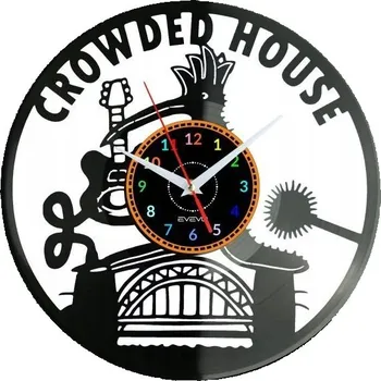 Hodiny Crowded House Nástěnné Hodiny Vinylová Deska Moderní Dekorativní Jako Dárek