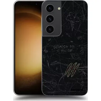 Pouzdro na mobilní telefon Picasee silikonový černý obal pro Samsung Galaxy S23 5G - SCRATCH