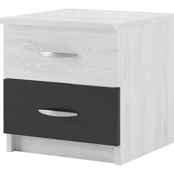 Noční stolek VerDesign SONATE 2 ks nočních stolků, antracit/light artwood