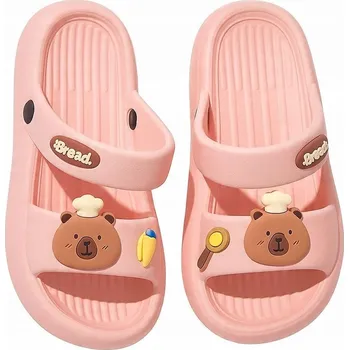 Dámské sandále Želé pera pantofle dětské pěnové růžové velikost 35-36