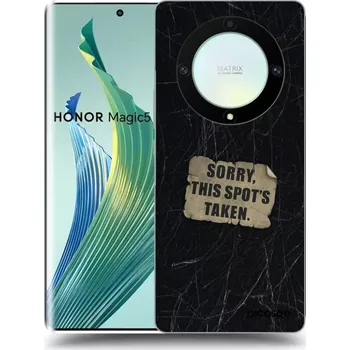 Pouzdro na mobilní telefon Picasee silikonový průhledný obal pro Honor Magic5 Lite 5G - SORRY