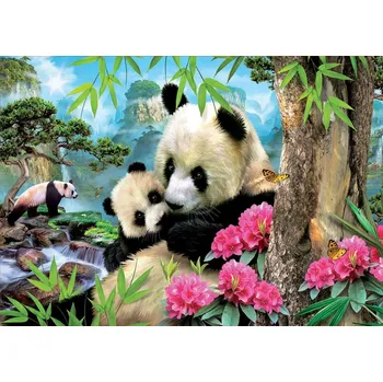 Puzzle Educa puzzle panda s mládětem 1000 dílků