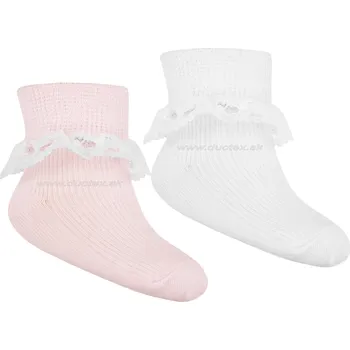 Kojenecké oblečení MILUSIE Kojenecké ponožky B2209/54 Barva: Biela, Velikost: 17-19(11-12)