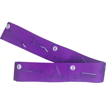 Posilovací guma se záchytnými otvory - fialová