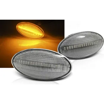 Směrový světlomet OPEL AGILA 2008-2014 - dynamické blikače chrom