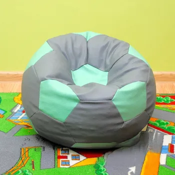 Taburet Dětský taburet MÍČ 50 cm - šedá + mentolová