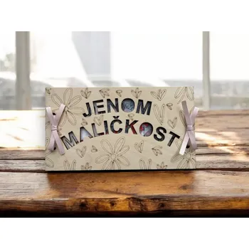 Obálka Dřevěná obálka na peníze Jenom maličkost 2