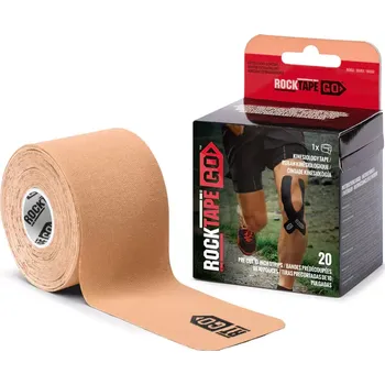 Tejpovací páska Rocktape GO Precut - extra silné lepidlo - tělová