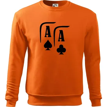 Pánská mikina Poker AA - Mikina Essential pánská - M ( Oranžová )