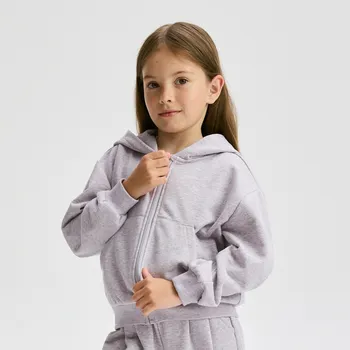 Dívčí mikina Reserved - Mikina s kapucí - levandulová - 242FA-04M - 242FA-04M-158