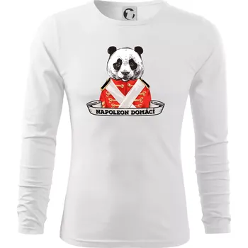 Pánské oblečení Napoleon domácí panda - Triko s dlouhým rukávem FIT-T long sleeve - 3XL ( Bílá )