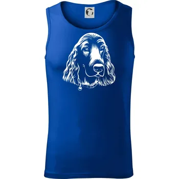 Kokršpaněl - hlava kreslená - Tílko pánské Core - M ( Královská modrá )