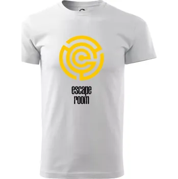 Pánské tričko Escape room labyrint - Triko extra velké (5-8XL) - 7XL ( Bílá )