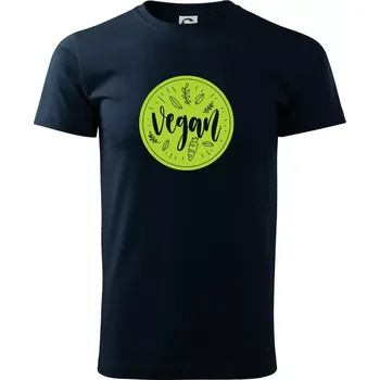 Vegan zelenina v kruhu - Triko extra velké (5-8XL) - 6XL ( Námořní modrá (velmi tmavá - téměř černá) )