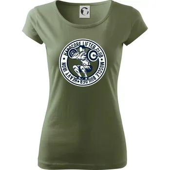 Dámské tričko Hardcore Lifter heavy iron - Dámské triko Pure - XS ( Khaki )
