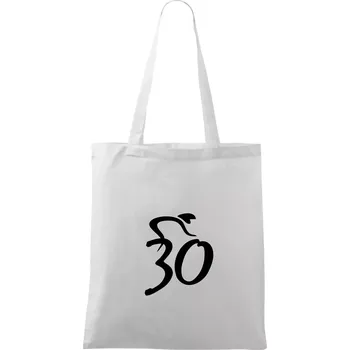 Cyklista slaví třicítku (30) - Taška bavlněná - 42 x 38 cm ( Bílá )