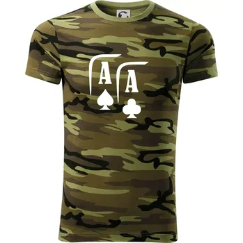 Poker AA - Army CAMOUFLAGE - XS ( Zelený maskáč )