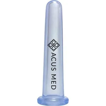 Masážní přístroj Silikonová baňka na masáž obličeje Acus Med - modrá 1,5 cm