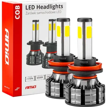 Autožárovka LED žárovky pro hlavní svícení H8/H9/H11 COB 4Side