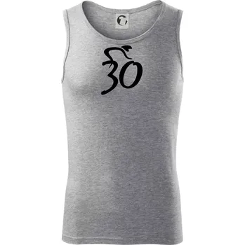 Cyklista slaví třicítku (30) - Tílko pánské Core - L ( Tmavě šedý melír )