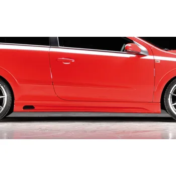 PC tuning Rieger boční práh mont. strana pravá pro Opel Astra H GTC, Twin-Top 3-dvéř., kabriolet, plast ABS bez povrchové úpravy, s prolisem a výřezem