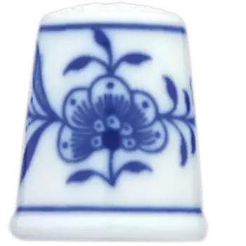 Příslušenství k šicímu stroji Cibulák Náprstek 2,7cm originální cibulákový porcelán Dubí, cibulový vzor