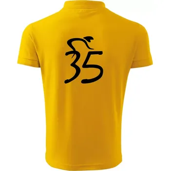 Pánská košile Cyklista slaví pětatřicítku (35) - Polokošile pánská Pique Polo 203 - 4XL ( Žlutá )