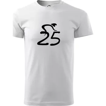 Cyklista slaví pětadvacítku (25) - Triko extra velké (5-8XL) - 6XL ( Bílá )