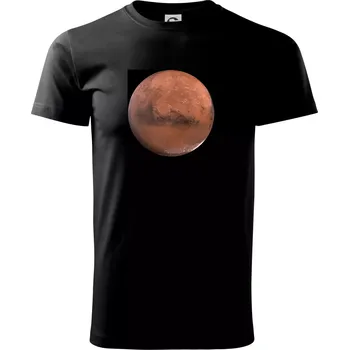 Fotky planet - Mars - Triko extra velké (5-8XL) - 6XL ( Černá )